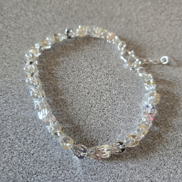 925 Sterling Silver Phoenix Tail Bracelet – Elegant & Minimalist Design About 8" - Picture 3 of 8